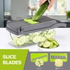 Slicer Julienne Vegetable Slicer Set Multi-function Grater (White)