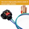 LIZAPUS 2pcs Fog Lights Connector Compatible with Dodge Charger 2012-2023