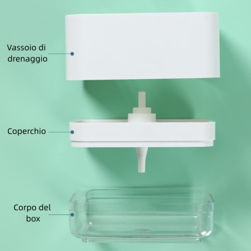 Norhogo Soap Dispenser with Sponge Holder, Soap Dispenser with One