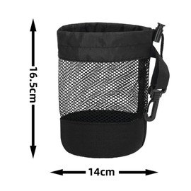 Golf Bag, Black, Abrasion Resistant, Portable, Washable, Reinforced Bottom, One Side Drawstring, Large Capacity, Holds Approximately 20 Golf Balls