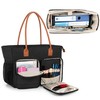 CURMIO Teacher Bag, Portable Briefcases with Padded Laptop Compartment, Teacher