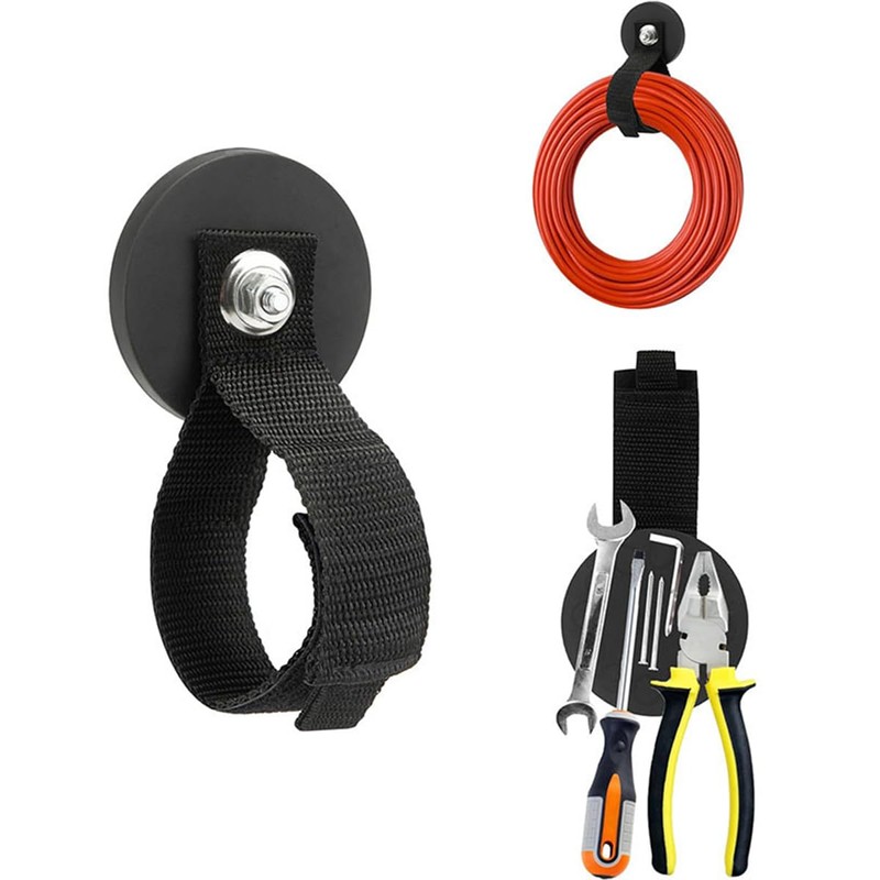 Sarini 2PCS Duty Magnetic Hook Magnetic Tool Holder Magnetic Garage