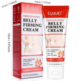 80ml Belly Skin Firming Cream, Skin Tightening Cream with Hibiscus and Honey, Moisturizing Skin Cream for Women, Body Care Product, Christmas Gift