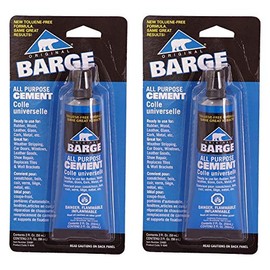 Barge All-Purpose TF Cement Rubber, Leather, Wood, Glass, Metal Glue 2 oz (Тwо Расk)