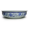Porcelain Tea Tray, 10 inch Double-Layer Ceramic Tray Round for