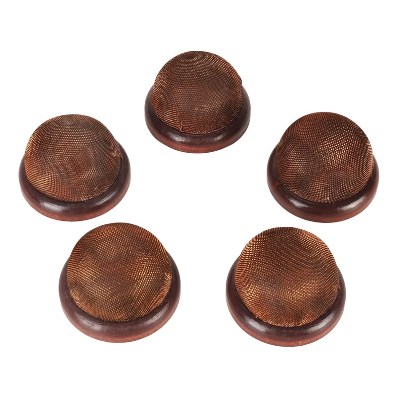 5Pcs Wooden Base Pin Cushion Cute Needle Holder Round Wooden