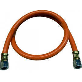 Gas Hose 2 x 1/4 Inch Left (40 cm) Standard (PVC) with Print 2017 (for External Thread Dimensions with Approx. 12-13 mm)