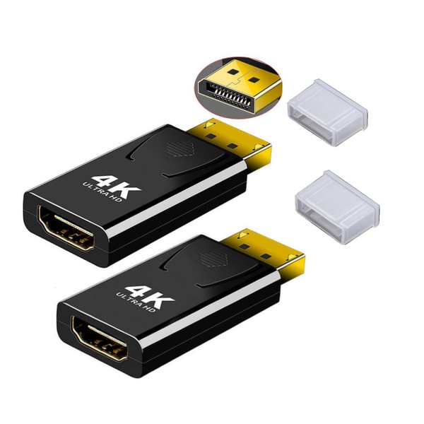 IOSSIOPPIA DisplayPort to HDMI DP to HDMI Adapter 4K DP