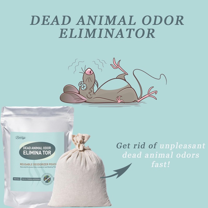 Reusable Deodorant Pouch for Dead Rodent in Wall Smell -Safe