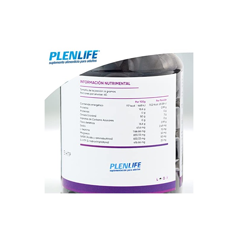 PLENLIFE Gomitas Calm con magnesio y L-teanina sabor frambuesa, 80