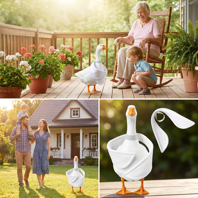 Poseable Goose Wings, Porch Goose Arms for 23''-28" Porch Gooses