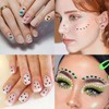 Rhinestone Face Stickers Glitter 3D Glow Eye Makeup Crystal Face