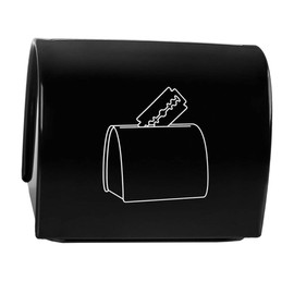 Healeved 1Pc Razor Blades Storage Case Creative Holder for Safe Blade Disposal for Grooming Hair Cutting Black
