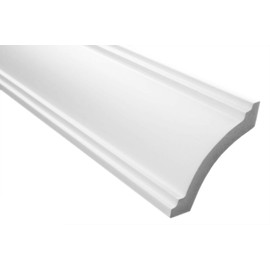 MARBET DESIGN Stucco Moulding Moulding XPS Polystyrene White - Ceiling Moulding Strip E-26 (2 Metres / 1 Strip E-26)