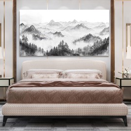 Canvas Wall Art Decor Large Wall Art Pictures for Living Room Art Work for Wall Decor Oversized Mountain Landscape Wall Art Prints Wall Decorations Artwork for Walls Bedroom Home Wall Art Decor 29" X 58"