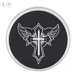 Fashion Jewelry RELIGIOUS CHRISTIAN ANGEL WING CROSS Pendant On 925 Sterling Silver 20" Necklace