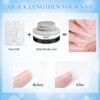 MIZHSE Clear Solid Builder Gel For Nails 30g, Hard Gel