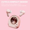 Ttbesmi Xmenha Kids Pink Cute Earbuds for Small Ears Women