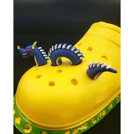 Dragon Shoes Charm Decoration - Add Some Fire to Your Shoes! Blue, Plastic, Plastic