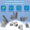 MroMax 150Pcs Round Ended Feather Key 16 Sizes Parallel Drive