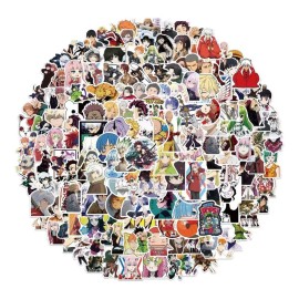 Shuang.W 200 Pegatinas Mixtas De Garabatos Combinados De Anime