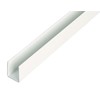 Alberts 498955 U-Profile, Plastic, White, 1000 x 21 x 10