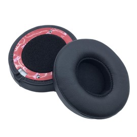 1 Paar Ersatz-Ohrpolster, Runde Ohrpolster, Ohrpolster-Kissenbezug, Kabellose On-Ear-Kopfhörer, Around-Ear-Kopfhörer, Over-Ear-Kopfhörer, Ohrpolster-Zubehör, Für Beats Solo2 Solo3, Schwarz