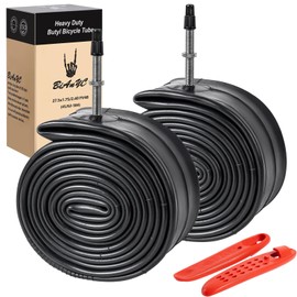 Heavy Duty 27.5 Inch Bike Tube 27.5x1.75-2.40 Compatible with 27.5x1.75 27.5x1.95 27.5x2.10 27.5x2.125 27.5x2.25 27.5x2.40 Bike Bicycle Tire Inner Tube (FV48mm Presta Valve)-2 Pcs (F-072)