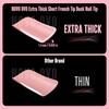 NOVO OVO White French Tip Short Duck Nail Tips Press