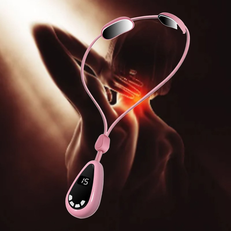 Smart Hanging Cervical Spine Massager Mini Portable Hot Compress Microcurrent