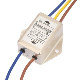 Jadeshay EMI Filter, 125/250V Power Filter Single Phase Power Supply Filter Electromagnetic Interference Filter for Suppress Continuous and Intermittent Pulse Interference