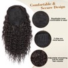 AISI BEAUTY Curly Drawstring Ponytail Extension for Women,14 Inch Natural