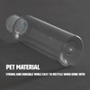 Palm Safe 4x Empty 100ml Clear Plastic Travel Bottles with