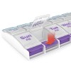 Ezy Dose Weekly Pill Planner Organizer AM/PM Push Button 7