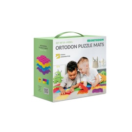 Mini Multi-Functional Sensory Mat for Autism 24 pcs Therapy and Play, Featuring Puzzle Tiles and Orthopedic Massage, Module Sensory Mat, Orthopedic Puzzle Mats