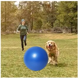 liguanlan 25 in Herding Ball for Dogs:Blue,Thickness 4mm, Weight 4.9 lb, Soft Material to Protect Dogs from Injury