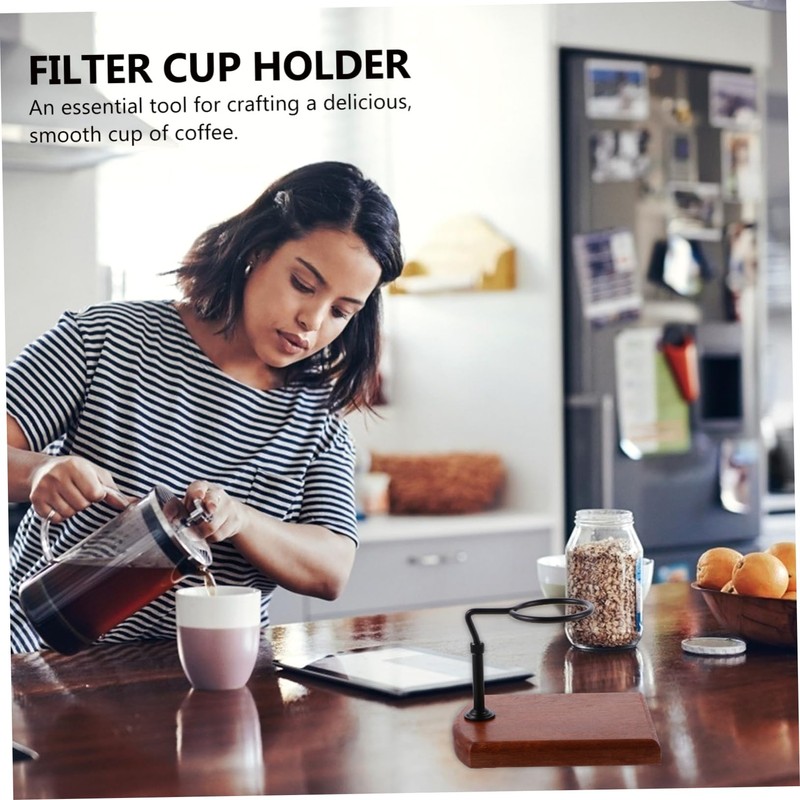 SHINEOFI 1pc Hand Coffee Filter Dripper Rack with Base Detachable