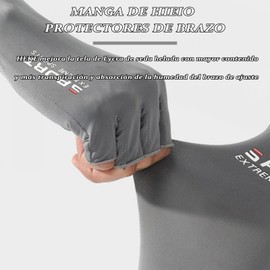 COREJOY Mangas para Brazos UV,Protectora para Brazo.Manguitos de protección solar para hombre y mujer,Mangas de Brazo Seda de Hielo,para Golf,Ciclismo,Correr,Conducir,Pescar,Aire libre (Gris)