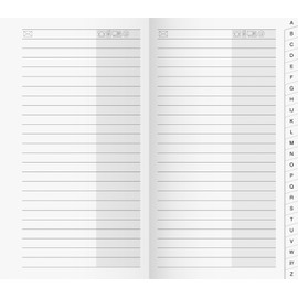 rido/Idé (7045790) Address Index Book for Pocket Calendar/Planner Calendar/View Calendar 87 x 153 mm Cardboard Envelope)