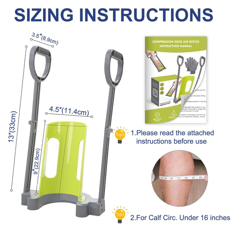 Compression Sock Aid Device - Helper Device for Putting on
