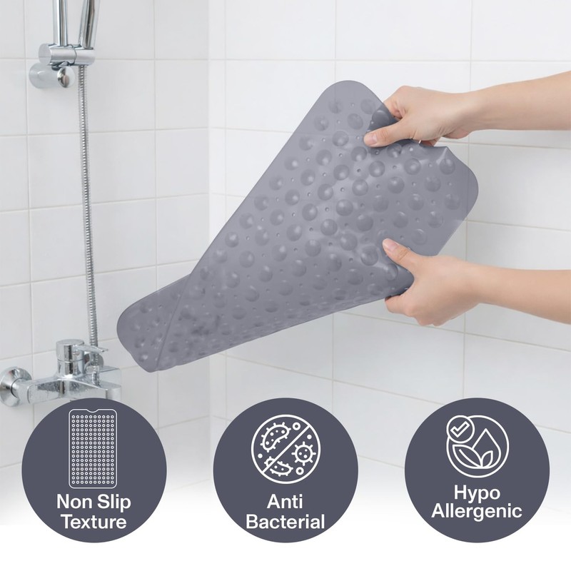 MOONLIGHT20015 Shower Bath Mat Non Slip Anti Mould & Mildew