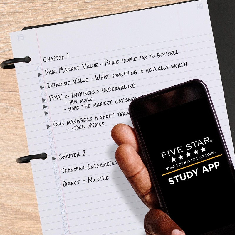 Five Star Flex Refillable Notebook + Study App, College Ruled