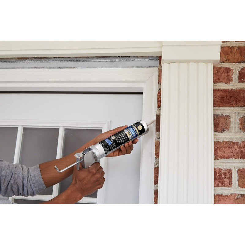 GE Supreme Silicone Caulk for Window & Door, Clear, 10.1