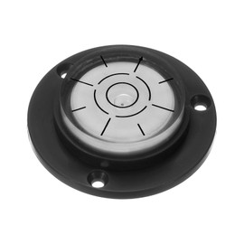 sourcing map High Precision Horizontal Bubble Level 49x12mm Round Bull's-Eye Level Measuring Layout Tools for RV TV Picture Frame Hanging Tool Leveler, Black