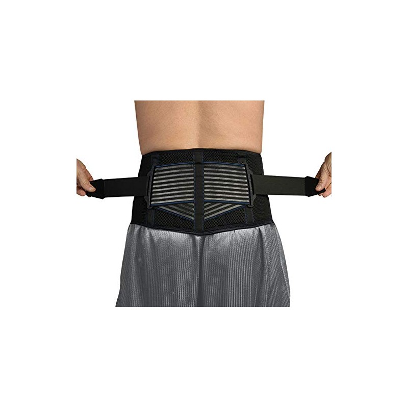 Pro-Tec Athletics Premium Back Support with Crossband Technology, Black, S/M