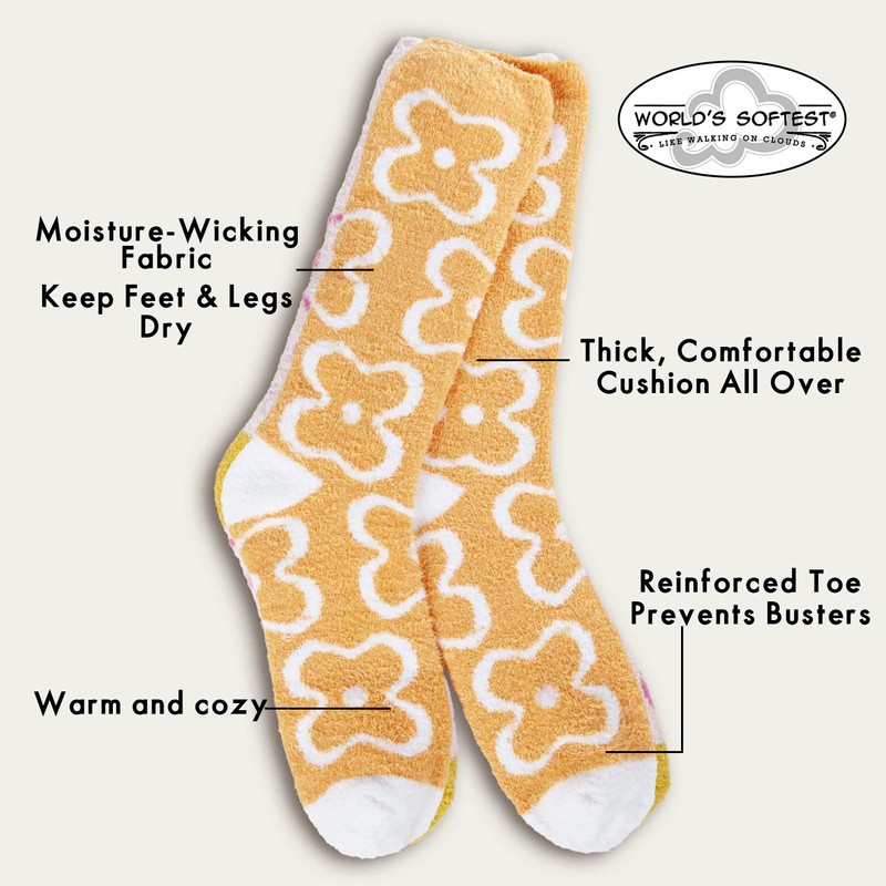 World's Softest Cali Crew Socks - Super Soft Womens Socks