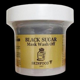 SKINFOOD Black Sugar Mask Wash-Off 120ml 1ea / 스킨푸드 블랙슈가 마스크 워시오프 120ml 1개