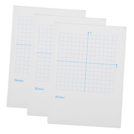 COHEALI 3pcs Xy Graph Paper Notebook Engineering Graph Paper Pads for Math Practice Drafting and Drawing for Students and Teachers Letter White
