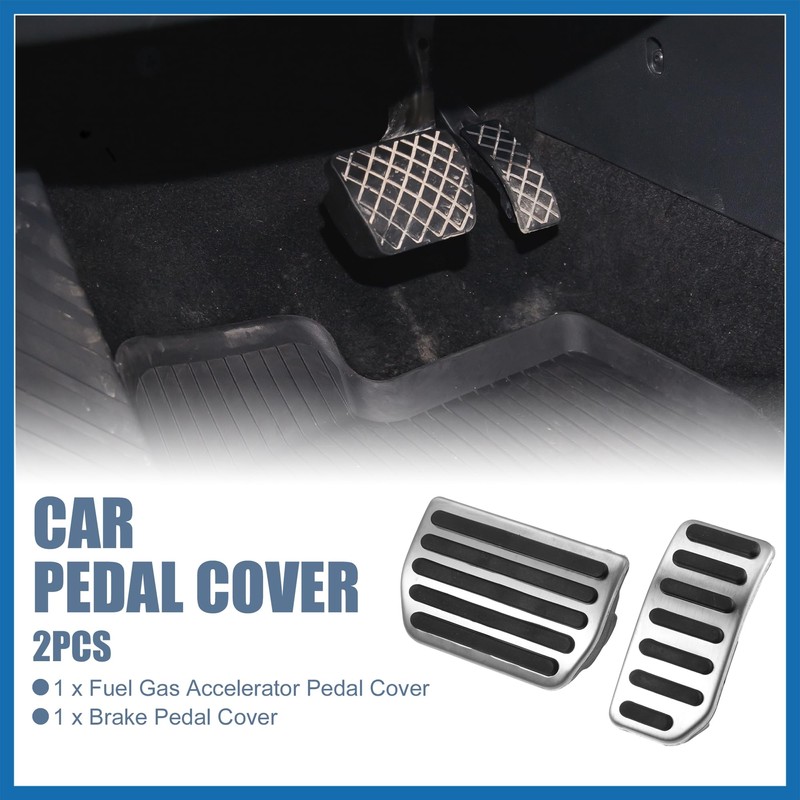 A ABSOPRO 2pcs Brake Pedal Pad Gas Accelerator Pedal Cover