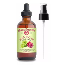 Natural Born Oils Sale! Aceite De Semillas De Uva De 100 % Puro Y Natural, Org